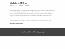 Tablet Screenshot of michellelobrien.com